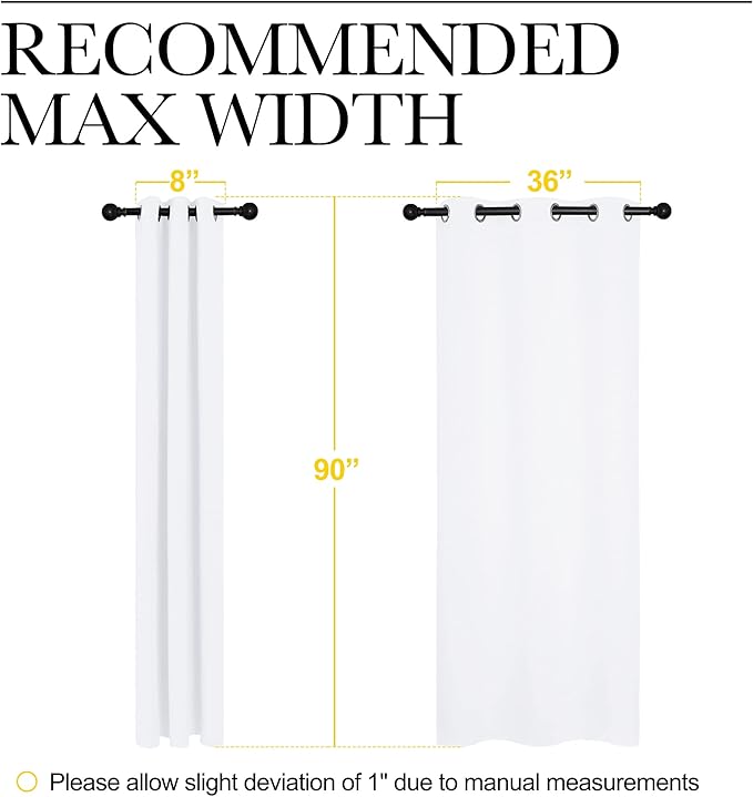 NICETOWN Solid Window Curtain Panels, 42 x 90 - Image 6