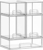 Bottle Storage Organizer Baby: Acrylic Stackable Storage Drawers