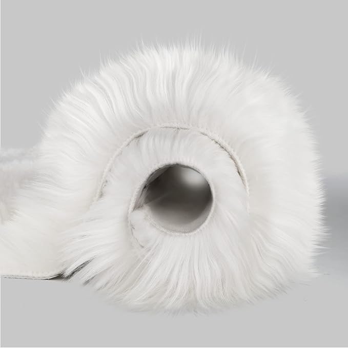 CIICOOL Faux Fur Rug White Fluffy Area Rugs - Image 5