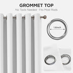 Joydeco Blackout Door Curtain for Doorway Privacy 84 Inches Long, Grommet - Image 9