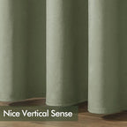 MIULEE Sage Green Elegant Grommet Curtains Polyester Thermal Insulated - Image 6