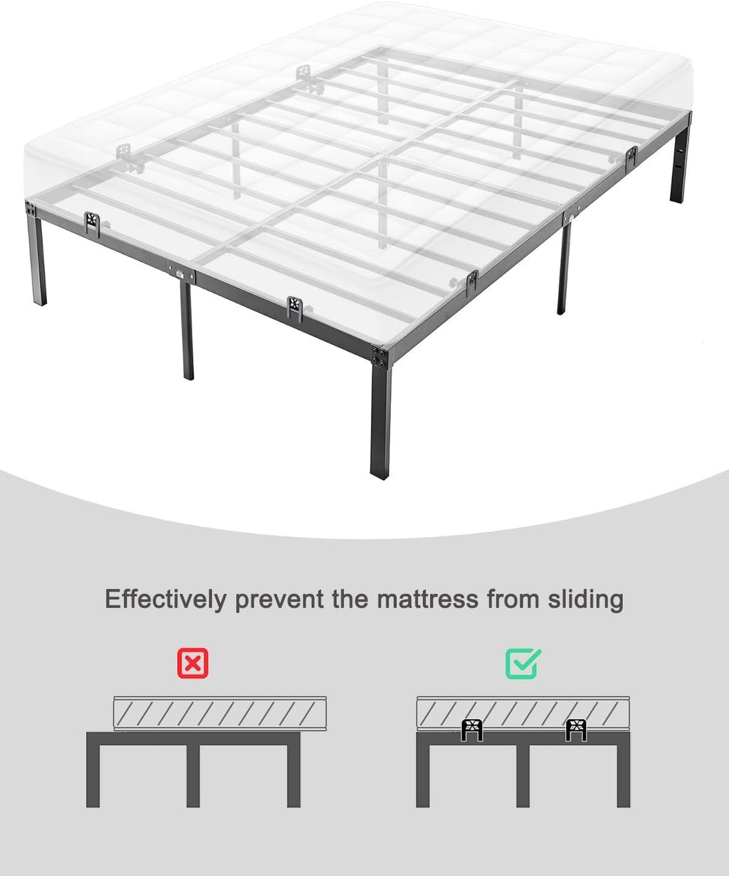 TUPSKY Non-Slip Mattress Gaskets, Adjustable Bed Frame Gripper, 6-Pack