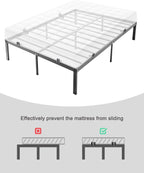TUPSKY Non-Slip Mattress Gaskets, Adjustable Bed Frame Gripper, 6-Pack