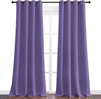NICETOWN Lilac Purple Blackout Curtains 120" Long - Image 2