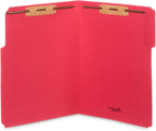 Blue Summit Supplies 50 Assorted Fastener File Folders, Letter, 2 Prong