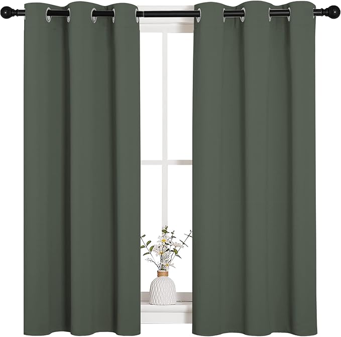 NICETOWN Sleek Blackout Curtains 48 inches Length - Image 2
