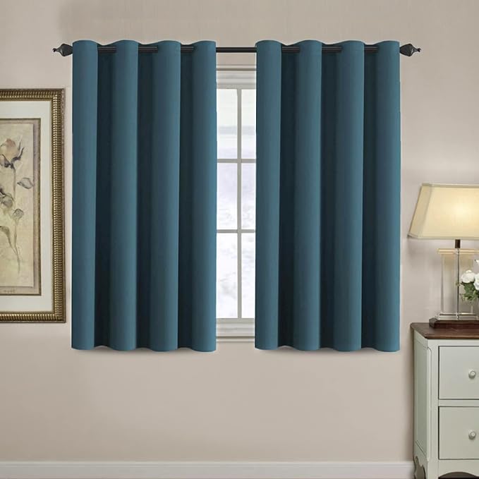 H.VERSAILTEX Blackout Curtain for Living Room Small Window Kitchen Blackout by HVERSAILTEX