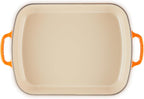 Le Creuset Enameled Cast Iron Rectangular Roaster, 5.25 qt., Flame