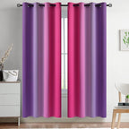 Yakamok Ombre Pink and Purple Curtains by Yakamok