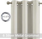 Yakamok Blackout Curtains Room Darkening Thermal Insulated Grommet top Window - Image 3