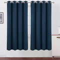 LEMOMO Blackout Curtains 66 x 72 Inch Long Navy Blue Curtains Set of 2 Panels by Lemomo