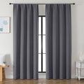 Simplebrand Ava Grey Blackout Curtains by Simplebrand
