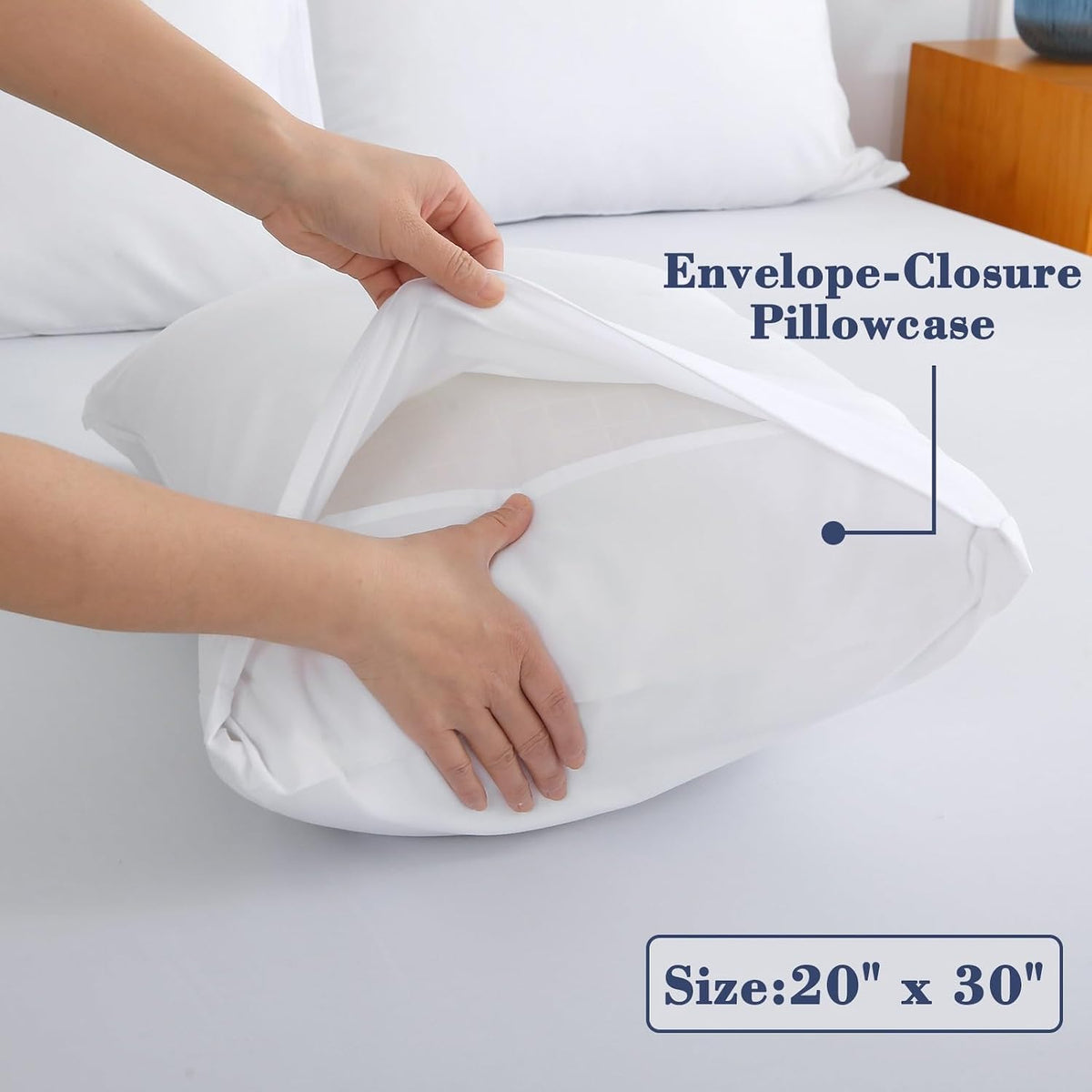 Air Mattress Sheet Set with Inflation Opening, Full, White