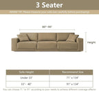 MYSKY HOME Couch Covers for Sofa, Dog Couch Cover Protector, Dark Grey Lines - Image 8