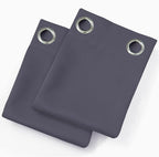 LEMOMO Blackout Curtains 40 x 63 inch/Grey Curtains Set of 2 Panels/Thermal - Image 9