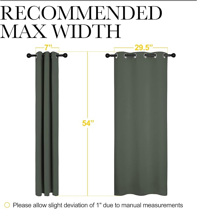 NICETOWN Blackout Draperies Curtains - Image 7