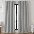Simplebrand Silver Grey Blackout Curtains by Simplebrand