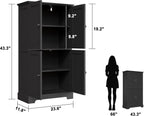 ChooChoo Bathroom Floor Cabinet with Adjustable Shelves