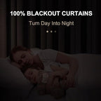 100% Blackout Shield Blush Linen Blackout Curtains - Image 2