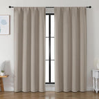 Simplebrand Ava Stone Blackout Curtains by Simplebrand