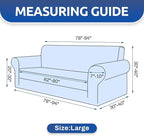 KEKUOU Stretch Sofa Cover Slipcover ，Couch Covers - Image 4