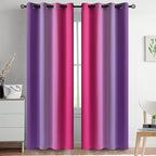 Yakamok Ombre Pink and Purple Curtains by Yakamok