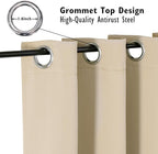 ChrisDowa Blackout Curtains 63 inches Long - Image 2