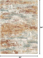 Area Rugs 5x7 for Living Room Bedroom, Modern Abstract Machine Washable Rug - Image 2