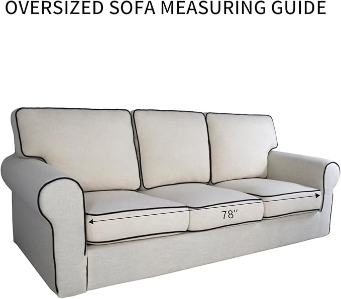 PureFit Super Stretch Sofa Slipcover – Spandex Non Slip Soft Couch Sofa Cover - Image 6