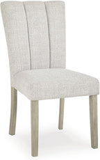 Signature Design by Ashley Upholstered Dining Chairs Set of 2, Bisque