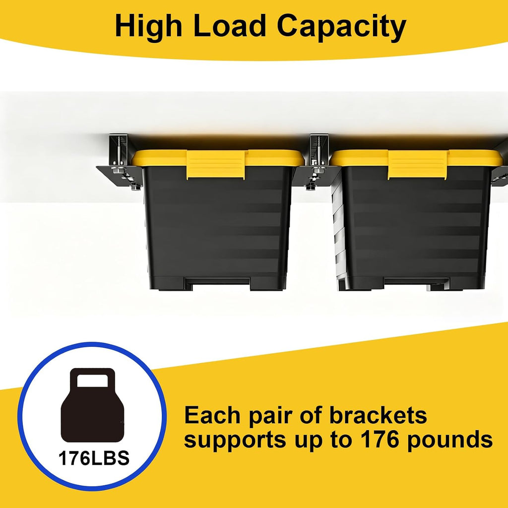 Garage Ceiling Storage Racks, 17 Inch Rails, 8 Pack