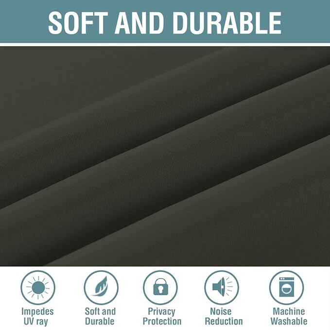 H.VERSAILTEX Blackout Patio Curtains 100 x 108 Inches - Image 4
