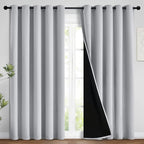 Yakamok 2 Thick Layers 100% Completely Blackout Window Curtains, Thermal by Yakamok