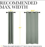 NICETOWN Bedroom Curtain Panels Blackout Draperies, Thermal Insulated Solid - Image 7