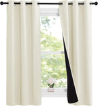 NICETOWN Cold Reducing Curtains, Kitchen Short Full Blackout Curtain Panels - Image 2