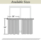 Simplebrand Ava Blush Short 24 Inches Blackout Curtain 2 Panels Set, Half - Image 9
