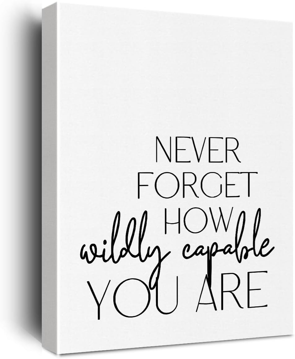 Motivational Canvas Wall Art Framed Encouragement Gifts for Women Men