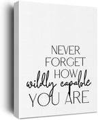 Motivational Canvas Wall Art Framed Encouragement Gifts for Women Men