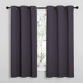 NICETOWN Greyish Purple Blackout Curtains 45 inches Length by NICETOWN