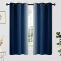Yakamok Light Blocking Ombre Curtains, Room Darkening Grommet Window Drapes by Yakamok