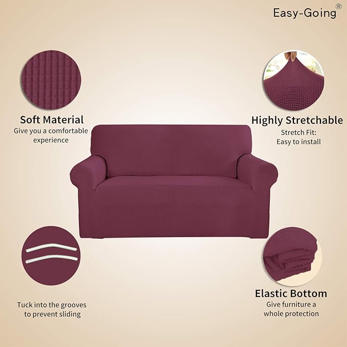 Easy-Going Stretch Sofa Slipcover 1-Piece Sofa Cover Furniture Protector Couch - Image 3