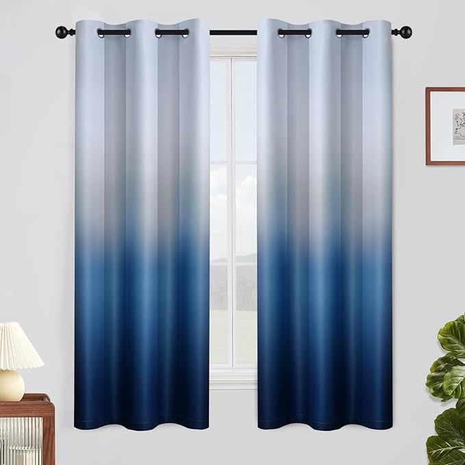 SimpleHome Ombre Curtains 42 x 63 Inch by SimpleHome