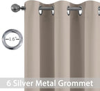 Yakamok Room Darkening Grommet Window Drapes Thermal Insulated Light Blocking - Image 2