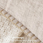 MIULEE Pack of 2 Couch Throw Pillow Covers 18x18 Inch Natural Beige Farmhouse - Image 2