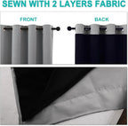 NICETOWN 100% Blackout Blinds, Laundry Room Decor Window Treatment Curtains - Image 5