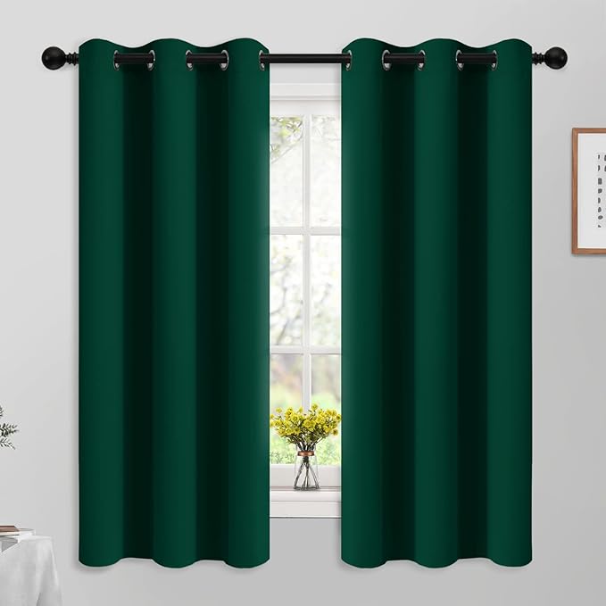 Yakamok Light Blocking Room Darkening Thermal Insulated Blackout Curtains Solid by Yakamok