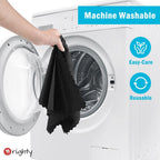 Orighty Microfiber Cleaning Cloth Bulk, 150 Pack Shop Towels 12x12in, Black