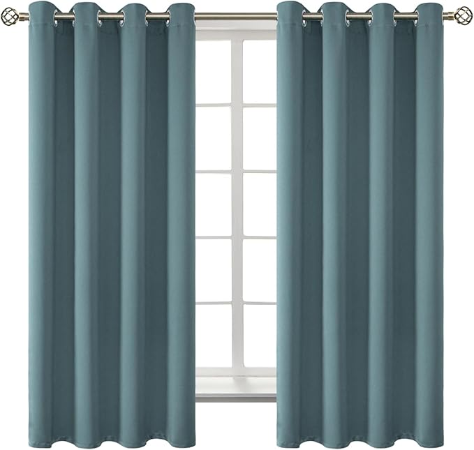BGment Room Darkening Curtains 63 Inches Long by BGment