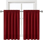 DWCN Burgund Short Blackout Curtains - Image 9