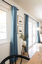 100% Blackout Shield Linen Blackout Curtains - Image 5
